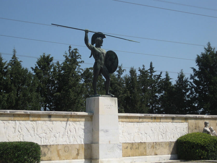 Statue of Leonidas in Thermopylae