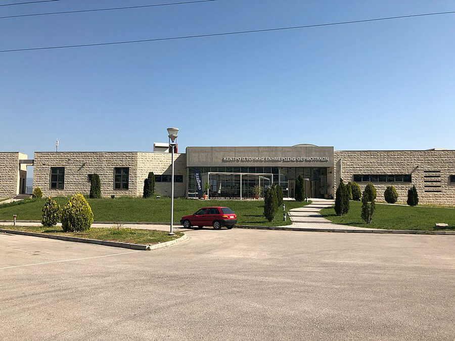 The information center for the battle of the Thermopylae