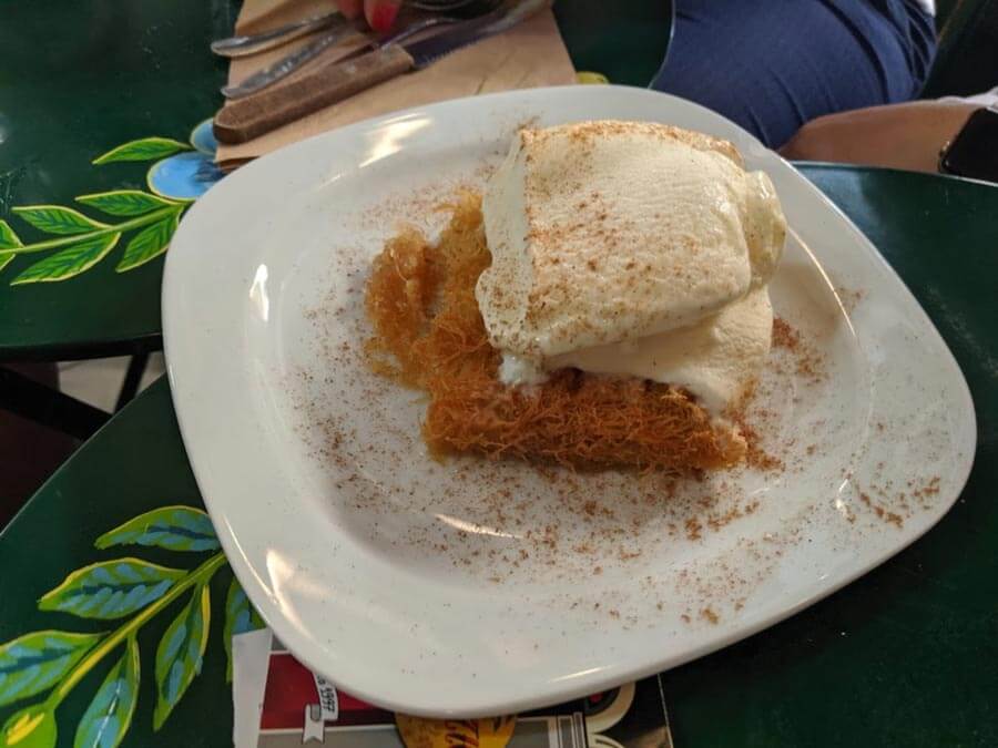 Dessert at Servetia stou Psyrri in Athens