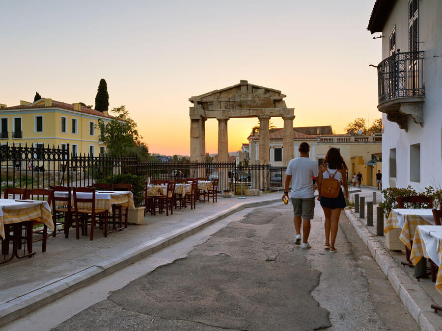 The Gate of Athena in Athens