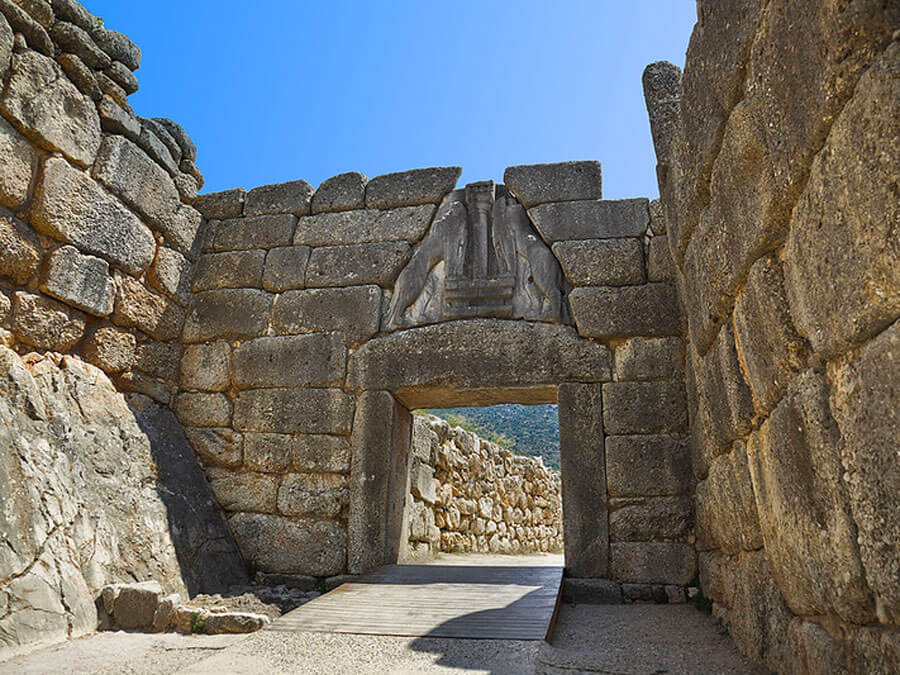 The Lion Gate of Mycenae, day trip from Athens