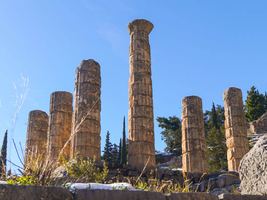 The Temple of Apollo at Delphi