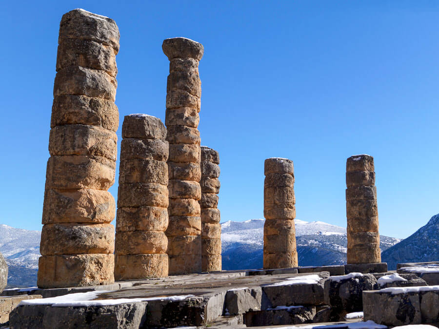 The Temple of Apollo at Delphi