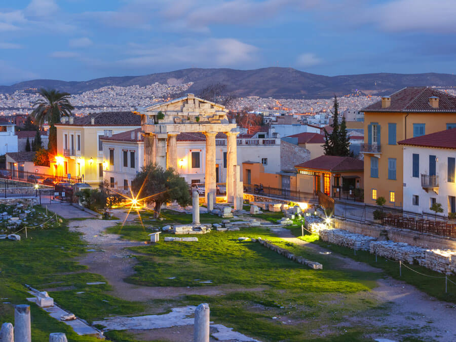 The Gate of Athena Archegetis in Monastiraki