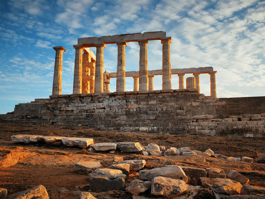 Landmark of the Temple of Poseidon