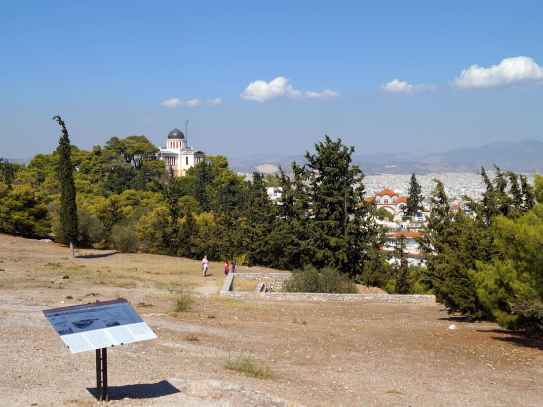 View from the Pnyx on Philopappos Hill