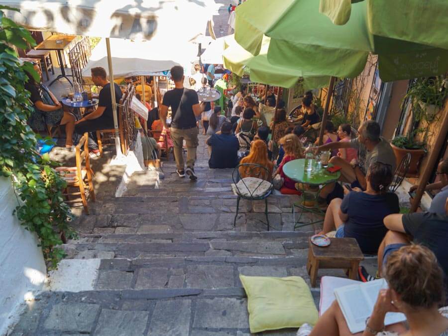 Yiasemi steps in Plaka