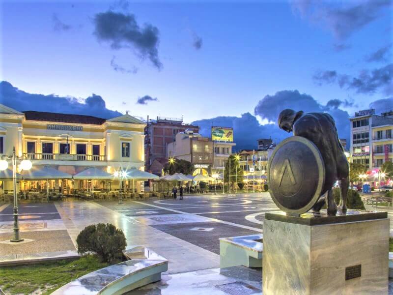 Main square of Sparta’s city