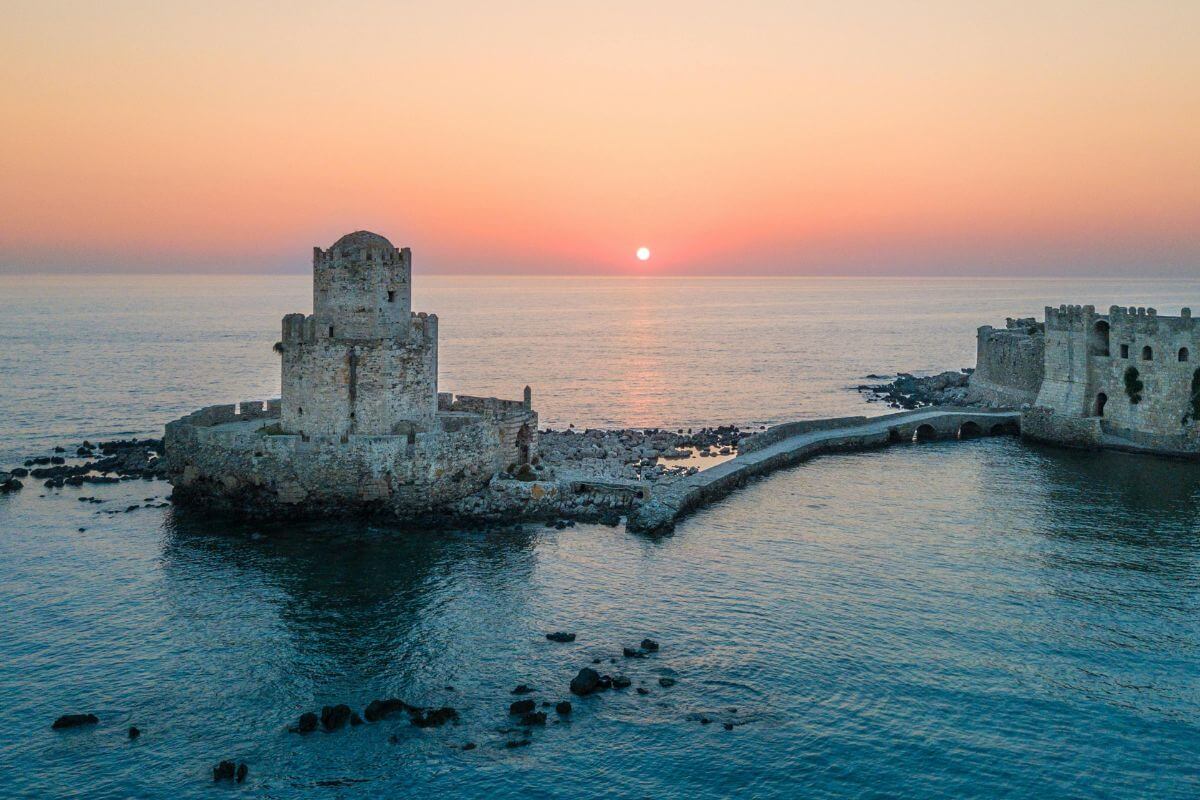Methoni Castle from above Nolan's Odyssey