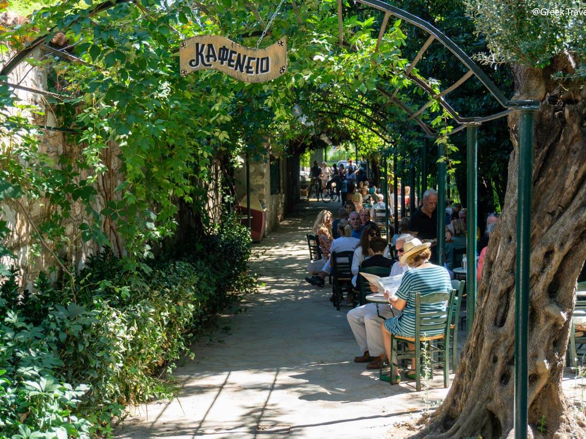 Cafe at the National Gardens after tour