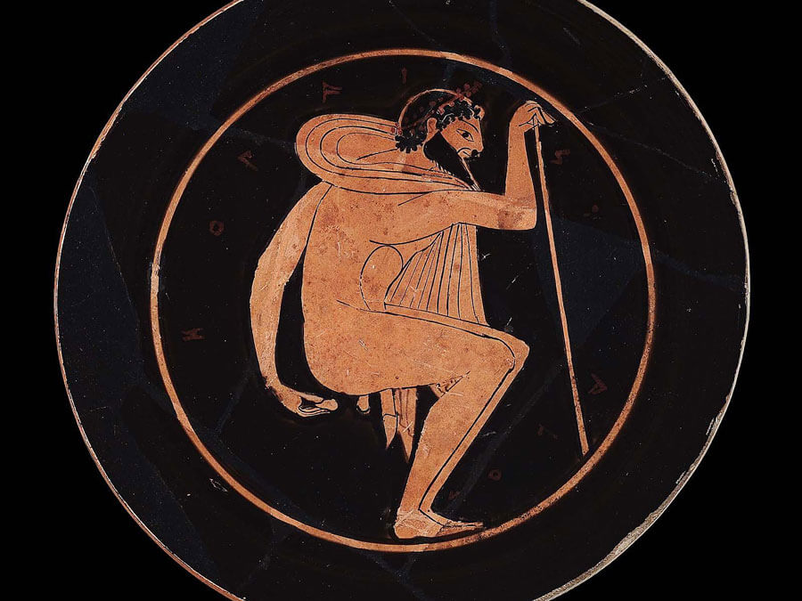 Tondo from a kylix - Late Archaic Period, about 510–500 B.C.